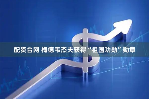 配资台网 梅德韦杰夫获得“祖国功勋”勋章